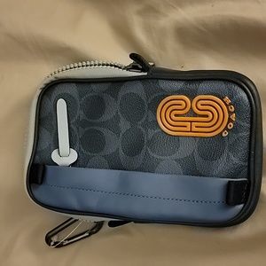 Coach cell phone holder